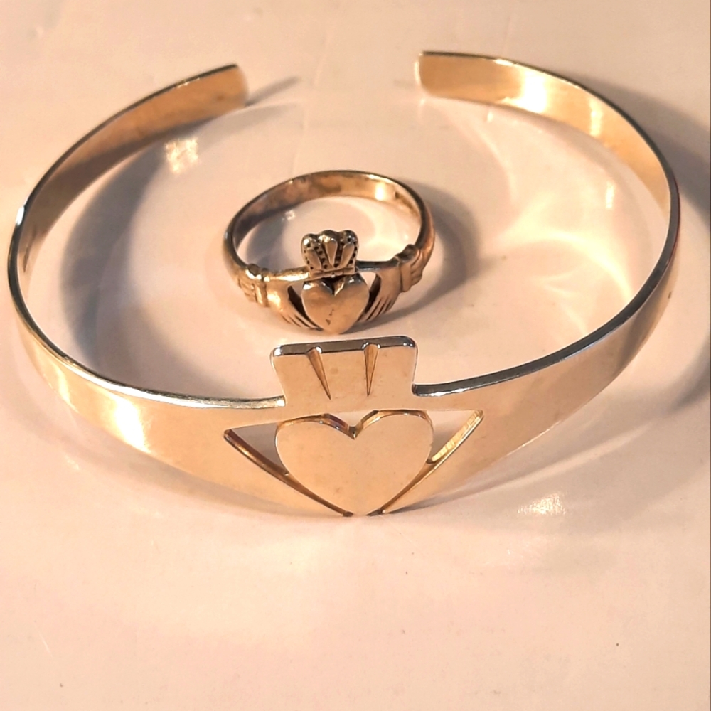 Fado,sterling Silver Bracelet Bangle And Ring